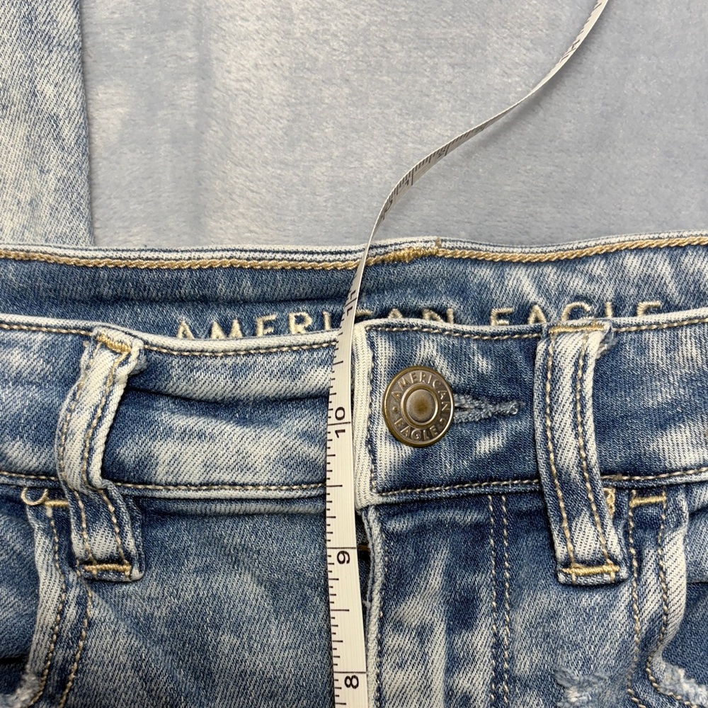 American Eagle Highest Rise Jegging Crop Light Blue Jeans - Picture 12 of 14